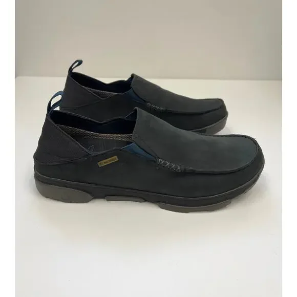 OluKai Men's Na'i Leather WP Waterproof Drop-In Heel Comfort Slip-On - Size 13 - Picture 2 of 11